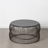 Centre Table Black Silver 90 x 90 x 48 cm-7