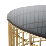 Centre Table Black Golden 91 x 91 x 43 cm-5