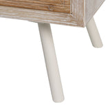Hall Table with Drawers COUNTRY 90 x 35 x 80 cm Natural White Fir wood MDF Wood-2