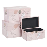 Set of Chests 65 x 38 x 35 cm Canvas DMF (3 Pieces)-6