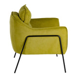 Armchair 76,5 x 70 x 74 cm Synthetic Fabric Metal Green-8