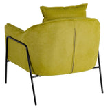 Armchair 76,5 x 70 x 74 cm Synthetic Fabric Metal Green-7