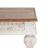 Centre Table White Natural 120 x 70 x 45 cm-5