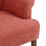 Armchair 77 x 64 x 88 cm Synthetic Fabric Wood Dark Red-5