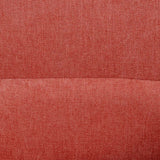 Armchair 77 x 64 x 88 cm Synthetic Fabric Wood Dark Red-3