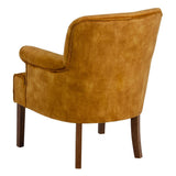 Armchair 77 x 64 x 88 cm Synthetic Fabric Wood Ocre-8