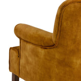 Armchair 77 x 64 x 88 cm Synthetic Fabric Wood Ocre-4
