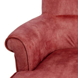 Armchair 77 x 64 x 88 cm Synthetic Fabric Wood Dark Red-7