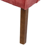 Armchair 77 x 64 x 88 cm Synthetic Fabric Wood Dark Red-2