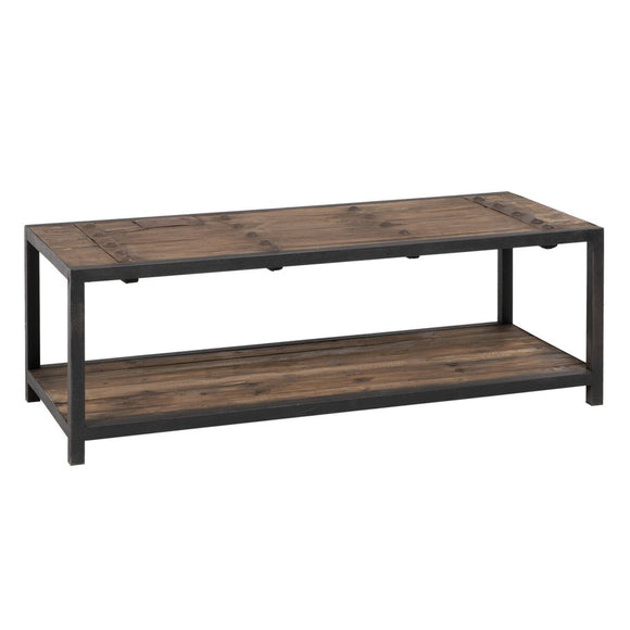 Centre Table Black Natural 165 x 64 x 55 cm-0