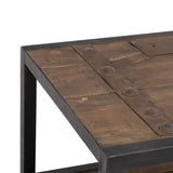 Centre Table Black Natural 165 x 64 x 55 cm-5