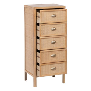 Chest of drawers SAPHIRA 44 x 35 x 100 cm Natural DMF-0