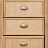 Chest of drawers SAPHIRA 44 x 35 x 100 cm Natural DMF-6