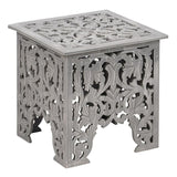 Side table 45 x 45 x 47 cm Grey DMF-4