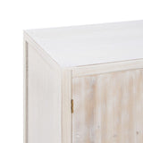 Hall Table with Drawers DUNE Natural White Fir wood 80 x 40 x 80 cm-7