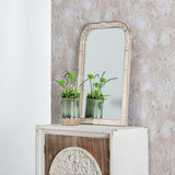 Wall mirror 51 x 3 x 76 cm Wood White-5