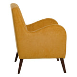 Armchair 70 x 82 x 88 cm Synthetic Fabric Wood Mustard-9
