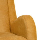 Armchair 70 x 82 x 88 cm Synthetic Fabric Wood Mustard-5