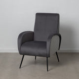 Armchair Black Grey 68 x 97 x 86 cm-10