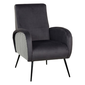 Armchair Black Grey 68 x 97 x 86 cm-0