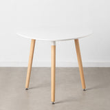 Dining Table White MDF Wood 90 x 90 x 74 cm-0