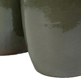 Vase 52 x 52 x 80 cm Green Ceramic (2 Units)-4