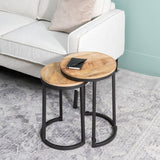 Side table 40,5 x 40,5 x 51 cm Natural Black-9