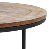 Set of 3 tables Black Natural 79 x 79 x 48 cm-4