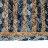 Carpet Natural Blue Cotton Jute 230 x 160 cm-2
