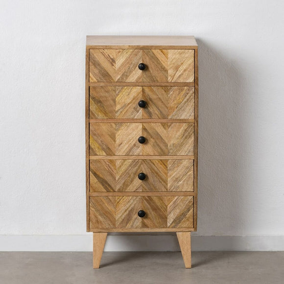 Chest of drawers 46,5 x 33,5 x 95 cm Natural Mango wood-0