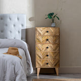 Chest of drawers 46,5 x 33,5 x 95 cm Natural Mango wood-1