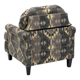 Armchair Black Taupe 91 x 90 x 95 cm-8