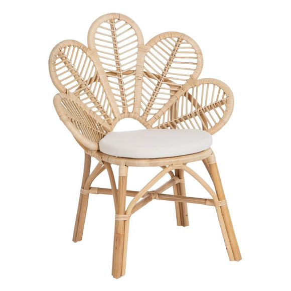 Dining Chair Natural Rattan 76 x 68 x 91 cm-0