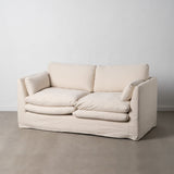 2-Seater Sofa Beige 194 x 100 x 94 cm-9