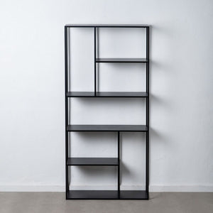 Shelves 90 x 30 x 188 cm Black Steel-0