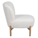 Armchair 62 x 75 x 74 cm Synthetic Fabric Metal White-9