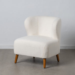 Armchair 72 x 78 x 82 cm Rubber wood White-0