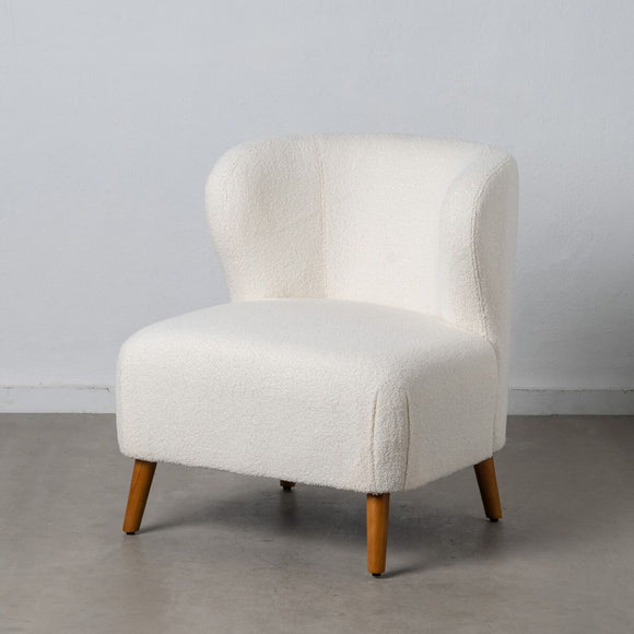 Armchair 72 x 78 x 82 cm Rubber wood White-0