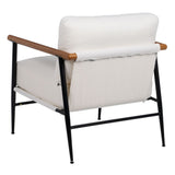 Armchair White Black 70 x 76 x 81 cm-7