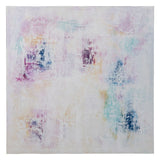 Canvas White Purple Abstract 120 x 3,5 x 120 cm-0