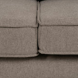 3-Seater Sofa Taupe 213 x 87 x 90 cm-3