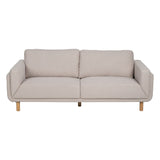 3-Seater Sofa Beige 216 x 90 x 82 cm-7