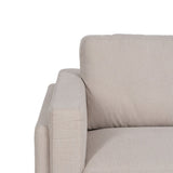 3-Seater Sofa Beige 216 x 90 x 82 cm-4