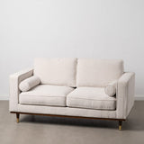 Sofa 172 x 89 x 91 cm Synthetic Fabric Beige Wood-0