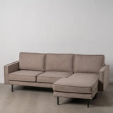 Chaise Longue Sofa Taupe 235 x 155 x 87 cm-8