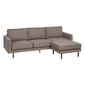 Chaise Longue Sofa Taupe 235 x 155 x 87 cm-0