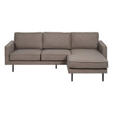 Chaise Longue Sofa Taupe 235 x 155 x 87 cm-6