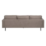 Chaise Longue Sofa Taupe 235 x 155 x 87 cm-5