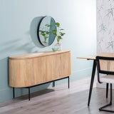 Sideboard MONTMARTRE Black Natural Wood Iron wood and metal Mango wood 170 x 40 x 75 cm-8