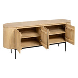 Sideboard MONTMARTRE Black Natural Wood Iron wood and metal Mango wood 170 x 40 x 75 cm-0